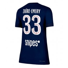 Paris Saint-Germain Warren Zaire-Emery #33 Thuis tenue Dames 2025-26 Korte Mouw