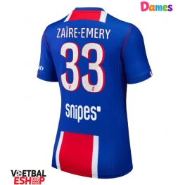 Paris Saint-Germain Warren Zaire-Emery #33 Thuis tenue Dames 2026-27 Korte Mouw