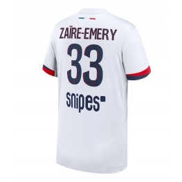 Paris Saint-Germain Warren Zaire-Emery #33 Uit tenue 2025-26 Korte Mouw
