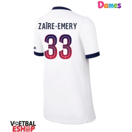 Paris Saint-Germain Warren Zaire-Emery #33 Uit tenue Dames 2026-27 Korte Mouw