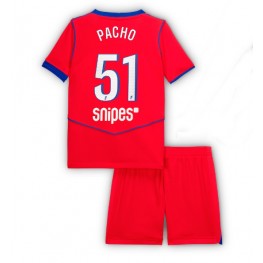 Paris Saint-Germain Willian Pacho #51 Derde tenue Kids 2025-26 Korte Mouw (+ Korte broeken)