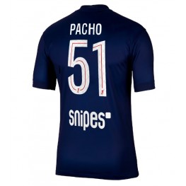 Paris Saint-Germain Willian Pacho #51 Thuis tenue 2025-26 Korte Mouw