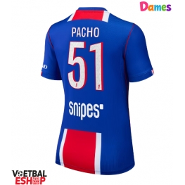 Paris Saint-Germain Willian Pacho #51 Thuis tenue Dames 2026-27 Korte Mouw