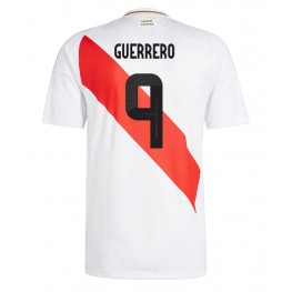 Peru Paolo Guerrero #9 Thuis tenue Copa America 2024 Korte Mouw
