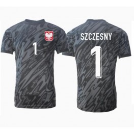Polen Wojciech Szczesny #1 Keeper Uit tenue EK 2024 Korte Mouw