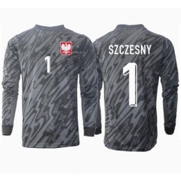 Polen Wojciech Szczesny #1 Keeper Uit tenue EK 2024 Lange Mouw