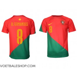 Portugal Bruno Fernandes #8 Thuis tenue WK 2022 Korte Mouw