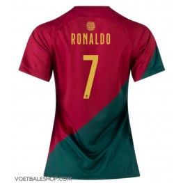 Portugal Cristiano Ronaldo #7 Thuis tenue Dames WK 2022 Korte Mouw