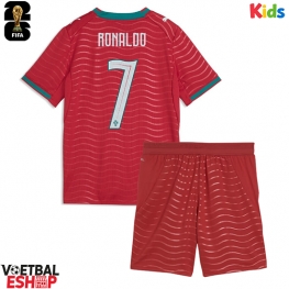 Portugal Cristiano Ronaldo #7 Thuis tenue Kids WK 2026 Korte Mouw (+ Korte broeken)