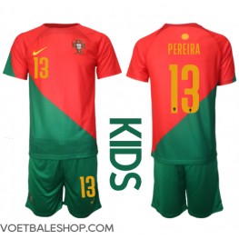 Portugal Danilo Pereira #13 Thuis tenue Kids WK 2022 Korte Mouw (+ Korte broeken)