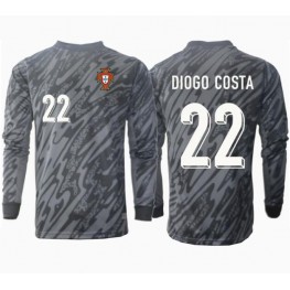 Portugal Diogo Costa #22 Keeper Uit tenue EK 2024 Lange Mouw