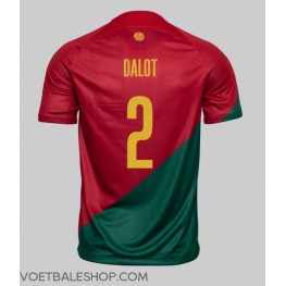 Portugal Diogo Dalot #2 Thuis tenue WK 2022 Korte Mouw
