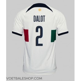 Portugal Diogo Dalot #2 Uit tenue WK 2022 Korte Mouw