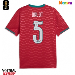 Portugal Diogo Dalot #5 Thuis tenue WK 2026 Korte Mouw