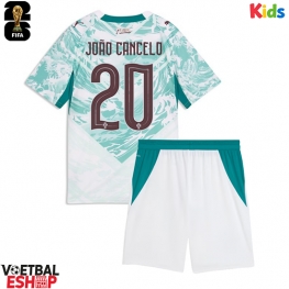 Portugal Joao Cancelo #20 Uit tenue Kids WK 2026 Korte Mouw (+ Korte broeken)