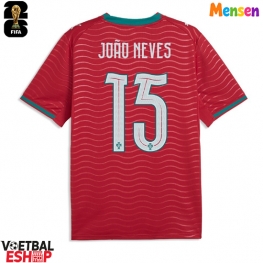 Portugal Joao Neves #15 Thuis tenue WK 2026 Korte Mouw