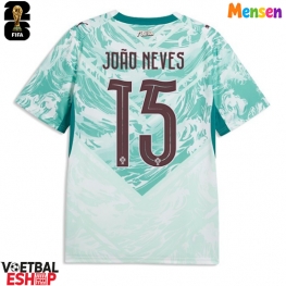 Portugal Joao Neves #15 Uit tenue WK 2026 Korte Mouw