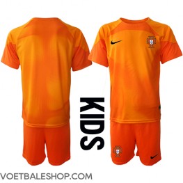 Portugal Keeper Uit tenue Kids WK 2022 Korte Mouw (+ Korte broeken)