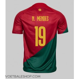 Portugal Nuno Mendes #19 Thuis tenue WK 2022 Korte Mouw