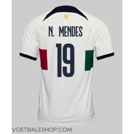Portugal Nuno Mendes #19 Uit tenue WK 2022 Korte Mouw