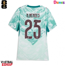 Portugal Nuno Mendes #25 Uit tenue Dames WK 2026 Korte Mouw