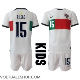 Portugal Rafael Leao #15 Uit tenue Kids WK 2022 Korte Mouw (+ Korte broeken)