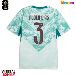 Portugal Ruben Dias #3 Uit tenue WK 2026 Korte Mouw