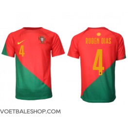 Portugal Ruben Dias #4 Thuis tenue WK 2022 Korte Mouw