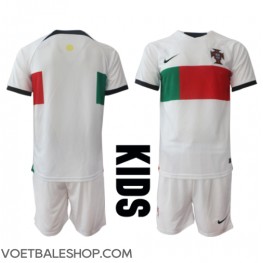 Portugal Uit tenue Kids WK 2022 Korte Mouw (+ Korte broeken)