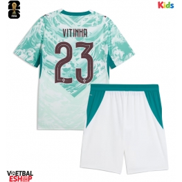 Portugal Vitinha #23 Uit tenue Kids WK 2026 Korte Mouw (+ Korte broeken)