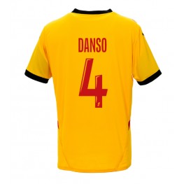 RC Lens Kevin Danso #4 Thuis tenue 2024-25 Korte Mouw