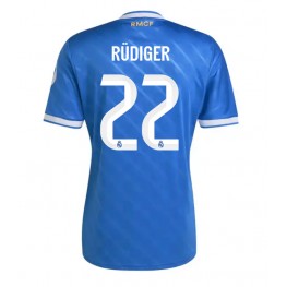 Real Madrid Antonio Rudiger #22 Derde tenue 2025-26 Korte Mouw