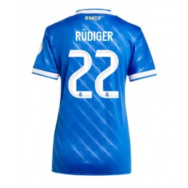 Real Madrid Antonio Rudiger #22 Derde tenue Dames 2025-26 Korte Mouw