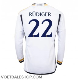 Real Madrid Antonio Rudiger #22 Thuis tenue 2023-24 Lange Mouw