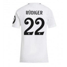 Real Madrid Antonio Rudiger #22 Thuis tenue Dames 2024-25 Korte Mouw