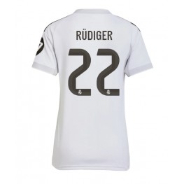 Real Madrid Antonio Rudiger #22 Thuis tenue Dames 2025-26 Korte Mouw