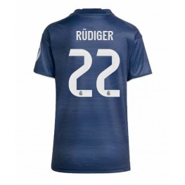 Real Madrid Antonio Rudiger #22 Uit tenue Dames 2025-26 Korte Mouw