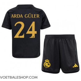 Real Madrid Arda Guler #24 Derde tenue Kids 2023-24 Korte Mouw (+ Korte broeken)