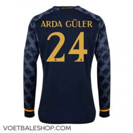 Real Madrid Arda Guler #24 Uit tenue 2023-24 Lange Mouw