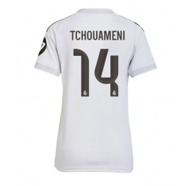 Real Madrid Aurelien Tchouameni #14 Thuis tenue Dames 2025-26 Korte Mouw