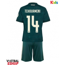 Real Madrid Aurelien Tchouameni #14 Uit tenue Kids 2026-27 Korte Mouw (+ Korte broeken)