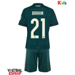 Real Madrid Brahim Diaz #21 Uit tenue Kids 2026-27 Korte Mouw (+ Korte broeken)