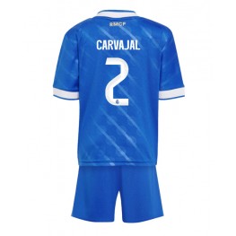 Real Madrid Daniel Carvajal #2 Derde tenue Kids 2025-26 Korte Mouw (+ Korte broeken)