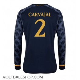 Real Madrid Daniel Carvajal #2 Uit tenue 2023-24 Lange Mouw