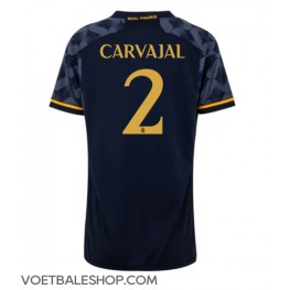 Real Madrid Daniel Carvajal #2 Uit tenue Dames 2023-24 Korte Mouw