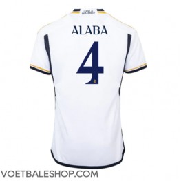 Real Madrid David Alaba #4 Thuis tenue 2023-24 Korte Mouw