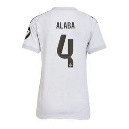 Real Madrid David Alaba #4 Thuis tenue Dames 2025-26 Korte Mouw