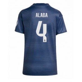 Real Madrid David Alaba #4 Uit tenue Dames 2025-26 Korte Mouw