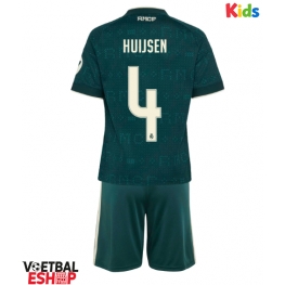 Real Madrid Dean Huijsen #4 Uit tenue Kids 2026-27 Korte Mouw (+ Korte broeken)