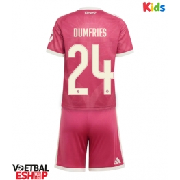 Real Madrid Denzel Dumfries #24 Derde tenue Kids 2026-27 Korte Mouw (+ Korte broeken)